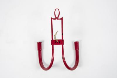 Ren Drouet 1940s Lacquered Metal sconces BY Ren Drouet