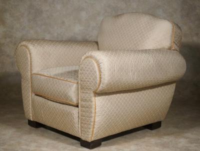 Ren Drouet Drouet for Au Bucheron pair of club chairs