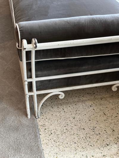 Ren Drouet Iron Daybed Chaise Lounge by Ren Drouet