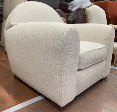 Ren Drouet Rene Drouet documented pair of comfy club chairs