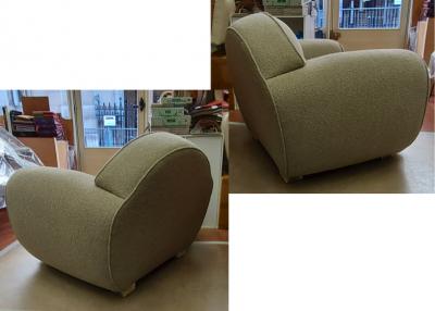 Ren Drouet Rene Drouet rarest documented roundish pair of comfy club chairs