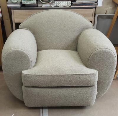 Ren Drouet Rene Drouet rarest documented roundish pair of comfy club chairs