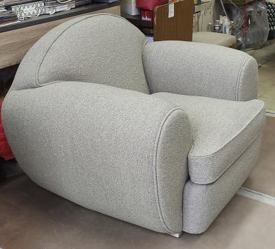 Ren Drouet Rene Drouet rarest documented roundish pair of comfy club chairs