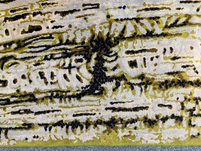 Ren Fumeron Wool carpet by Ren Fumeron France circa 1960