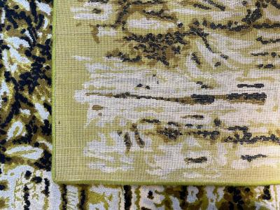Ren Fumeron Wool carpet by Ren Fumeron France circa 1960
