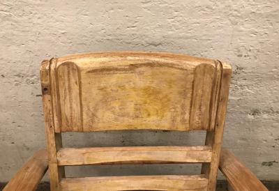 Ren Gabriel 1950s Cerused Lounge Chair Attributed to Rene Gabriel