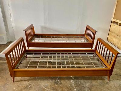 Ren Gabriel French 1950s Twin Size Daybed by Ren Gabriel Two Available