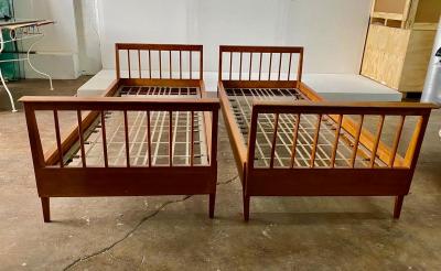Ren Gabriel French 1950s Twin Size Daybed by Ren Gabriel Two Available