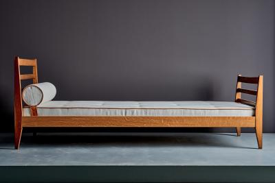 Ren Gabriel Newly upholstered Daybed made of solid Oak in the Manner of Ren Gabriel