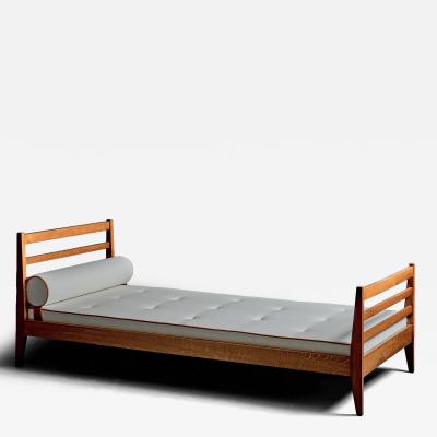Ren Gabriel Newly upholstered Daybed made of solid Oak in the Manner of Ren Gabriel