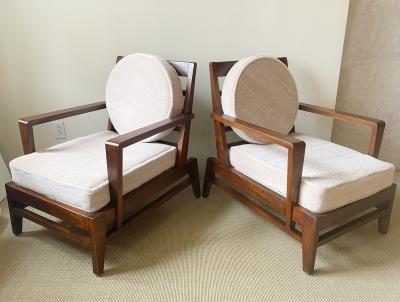 Ren Gabriel PAIR OF REN GABRIEL LOUNGE CHAIRS