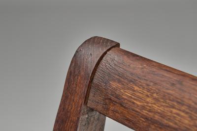 Ren Gabriel Pair of Model 103 Oak Side Chairs by Ren Gabriel France 1940s