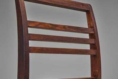 Ren Gabriel Pair of Model 103 Oak Side Chairs by Ren Gabriel France 1940s