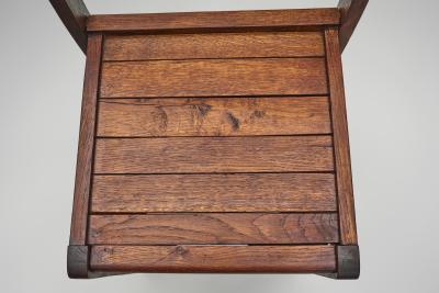 Ren Gabriel Pair of Model 103 Oak Side Chairs by Ren Gabriel France 1940s