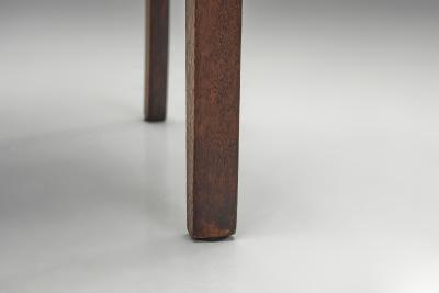 Ren Gabriel Pair of Model 103 Oak Side Chairs by Ren Gabriel France 1940s