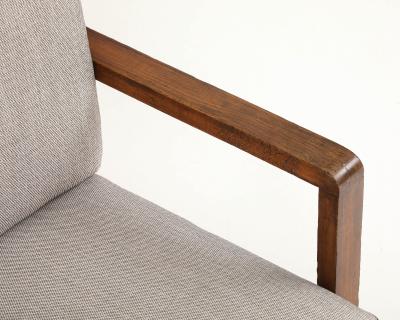 Ren Gabriel Pair of Ren Gabriel Armchairs with New Upholstered Cushions France 1940