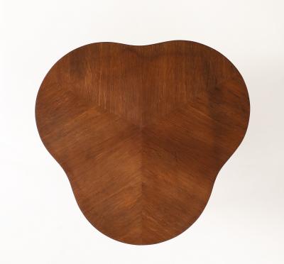 Ren Gabriel Ren Gabriel Scarce Model Oak Trefoile Table France c 1940 s