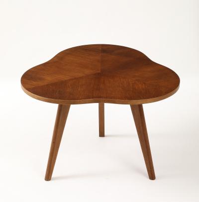 Ren Gabriel Ren Gabriel Scarce Model Oak Trefoile Table France c 1940 s