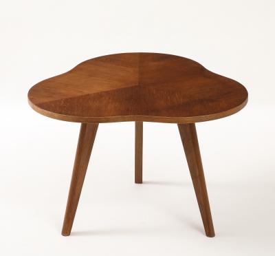 Ren Gabriel Ren Gabriel Scarce Model Oak Trefoile Table France c 1940 s