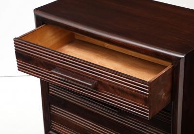 Ren Gabriel Ren Gabriel Three Drawer Small Chest Modernist Wood Handles France 1938