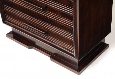 Ren Gabriel Ren Gabriel Three Drawer Small Chest Modernist Wood Handles France 1938