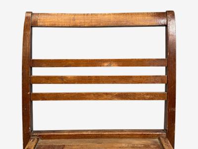 Ren Gabriel Rene Gabriel Reconstruction Era Dining Chairs Beech Wood France 1940s