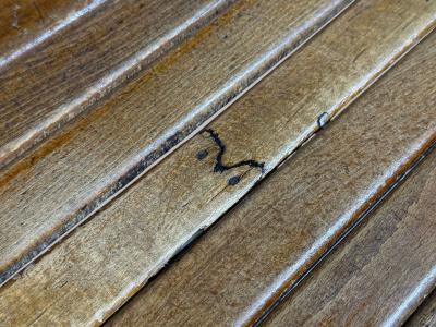 Ren Gabriel Rene Gabriel Reconstruction Era Dining Chairs Beech Wood France 1940s