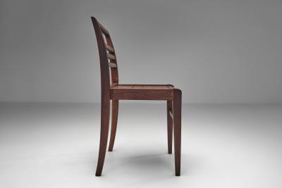 Ren Gabriel Set of Three Model 103 Oak Side Chairs by Ren Gabriel France 1940s