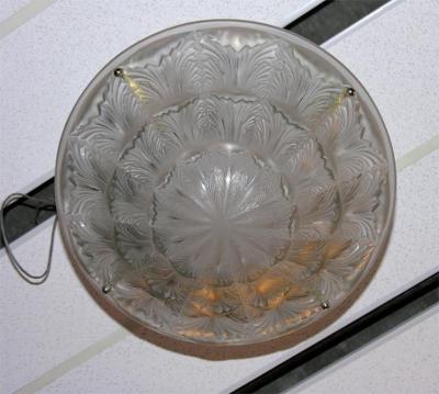 Ren Lalique Deco Chandelier Gaillon 