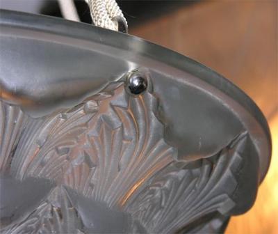 Ren Lalique Deco Chandelier Gaillon 