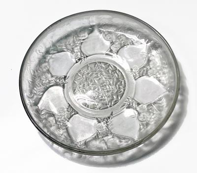 Ren Lalique Lalique Co 1920s Ren Lalique Verrerie dAlsace shallow bowl vases dish