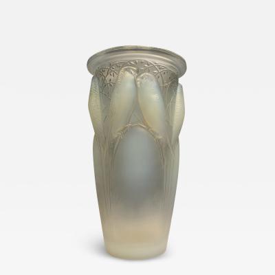 Ren Lalique Lalique Co A Ceylan vase by R Lalique