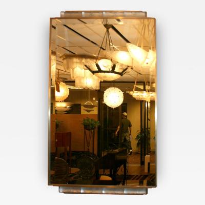 Ren Lalique Lalique Co Art Deco Mirror with R Lalique Glass