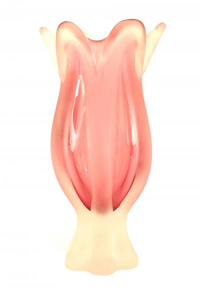 Ren Lalique Lalique Co French Art Moderne Lalique Style Pink Glass Vase