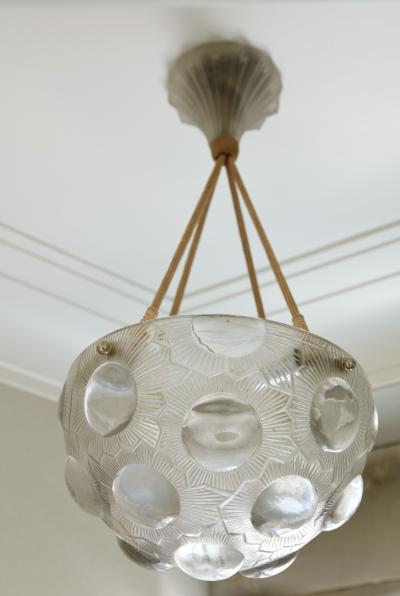 Ren Lalique Lalique Co Important Ren Lalique Soleil Chandelier Model No 2466