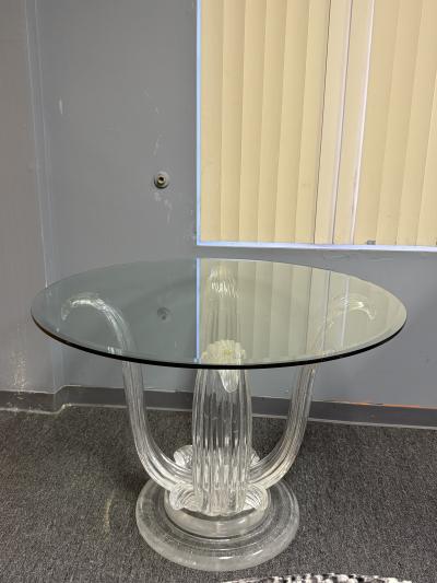 Ren Lalique Lalique Co LUCITE CACTUS DINING TABLE IN THE MANNER OF RENE LALIQUE