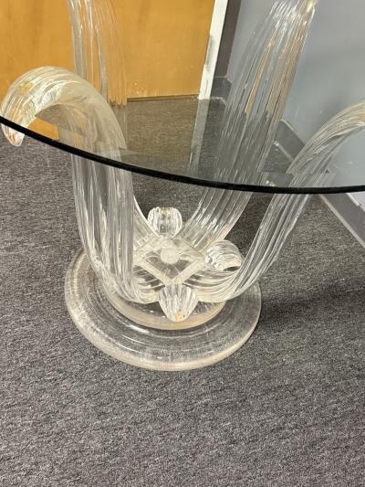 Ren Lalique Lalique Co LUCITE CACTUS DINING TABLE IN THE MANNER OF RENE LALIQUE