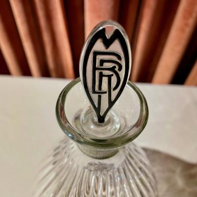 Ren Lalique Lalique Co Lalique Art Deco Decanter for Marie Brizard Liqueur