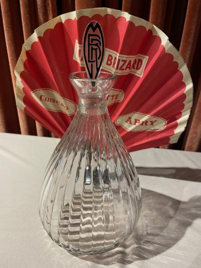 Ren Lalique Lalique Co Lalique Art Deco Decanter for Marie Brizard Liqueur
