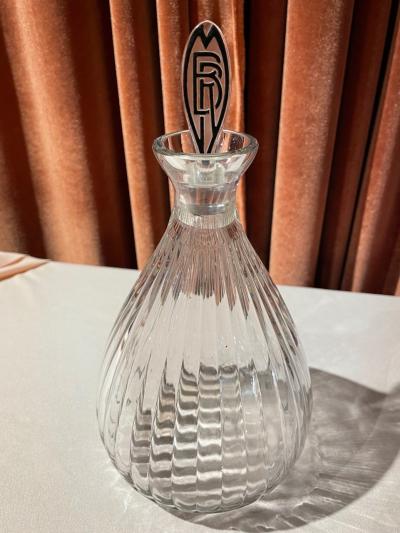Ren Lalique Lalique Co Lalique Art Deco Decanter for Marie Brizard Liqueur