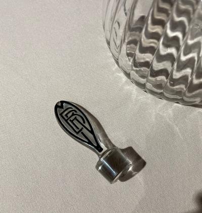 Ren Lalique Lalique Co Lalique Art Deco Decanter for Marie Brizard Liqueur