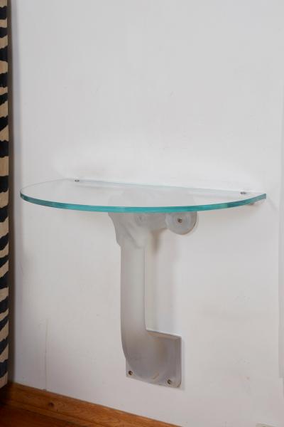 Ren Lalique Lalique Co Lalique Glass Consoles or Side Tables or Night Tables
