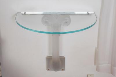 Ren Lalique Lalique Co Lalique Glass Consoles or Side Tables or Night Tables