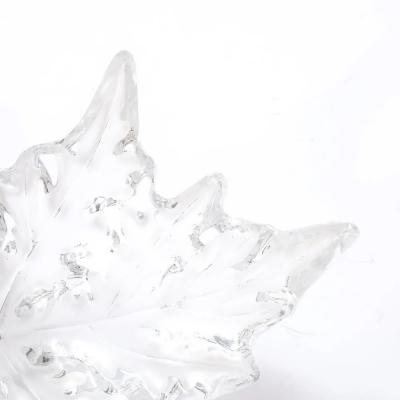 Ren Lalique Lalique Co Mid Century Modernist Crystal Champs lys es Centerpiece Bowl signed Lalique
