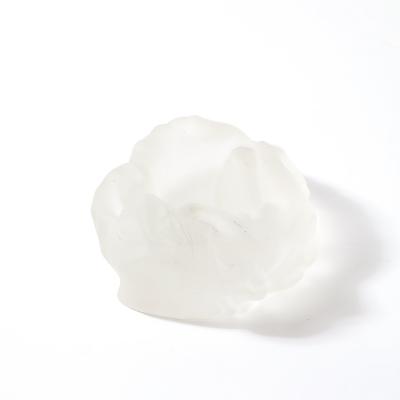 Ren Lalique Lalique Co MidCentury Frosted Glass Sleeping Beauty Sculptural Nude Dish Signed R Lalique