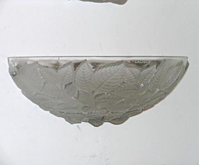 Ren Lalique Lalique Co Pair of Charmes Art Deco Wall Sconces by Rene Lalique