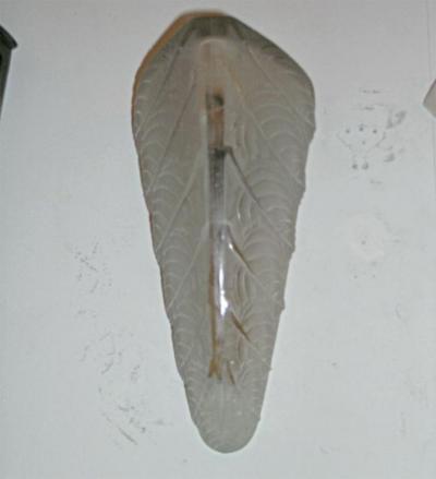 Ren Lalique Lalique Co Pair of Noisetier Art Deco Wall Sconces by Rene Lalique