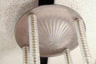 Ren Lalique Lalique Co Rare and Important R Lalique Chandelier Coquelicots 