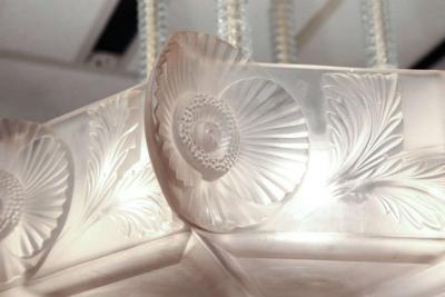Ren Lalique Lalique Co Rare and Important R Lalique Chandelier Coquelicots 