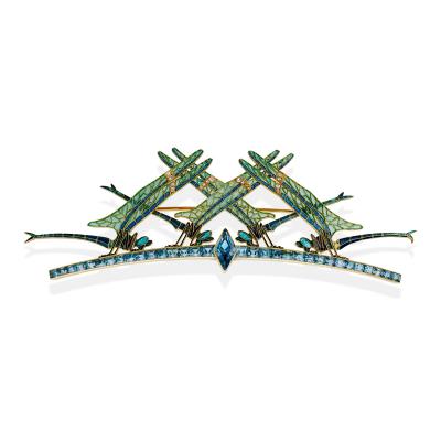 Ren Lalique Lalique Co Ren Lalique Four Damselflies Brooch Diadem